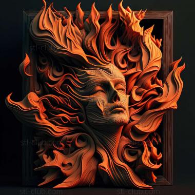 3D model flaming (STL)